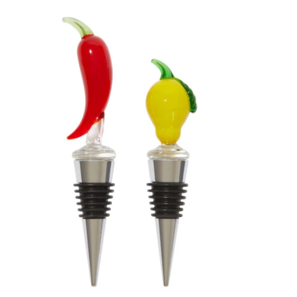 NWT- Sandralexandra BOTTLE STOPPERS SET OF LEMON & CHILLI
Limited Edition